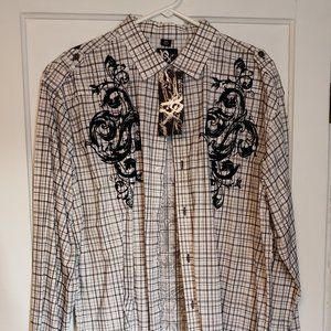 Custom Rags XL long sleeve Button Down